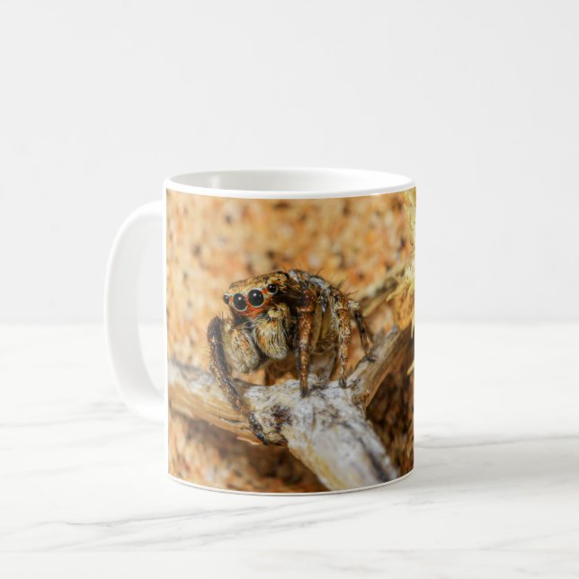 Jumping spider Coffee Mugg (Framsida vänster)