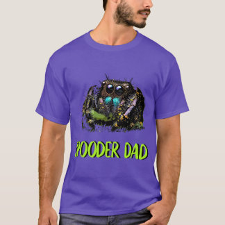 Jumping Spider Pappa Spooder Pappa Fars dag Manar  T Shirt