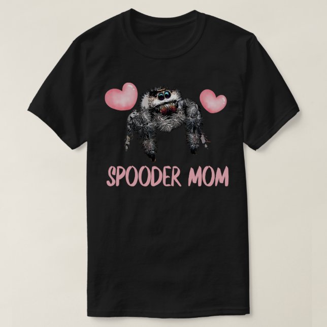 Jumping Spider Rosa Spooder Mamma Mors dag Cute P T Shirt (Design framsida)
