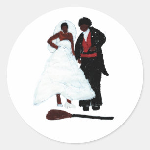 Jumping the Broom Runt Klistermärke
