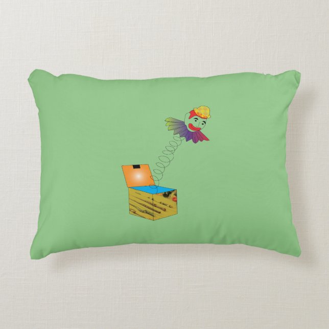 Jumping Vår Head Prydnadskudde (Framsidan)