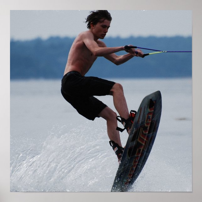 Jumping Wakeboarder Poster (Framsidan)