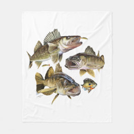 Jumping Walleye Fleecefilt