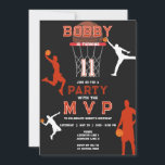 Jumpman Kids Boy Basketball Sports Theme Birthday Inbjudningar<br><div class="desc">Är din unge kärlek basketboll och smygare? Jumpman Kids Boy Basketball Sports Theme Birthday-inbjudan är perfekt för ditt basket-temainriktade party. Anpassa enkelt designen med dina party-detaljer och få igång party!</div>