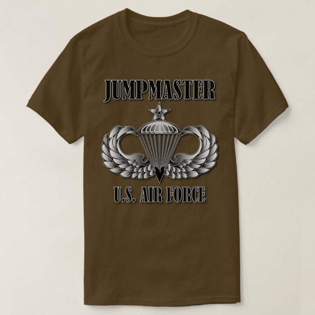 Jumpmaster Senior Vingar US Luft T Shirt (Design framsida)