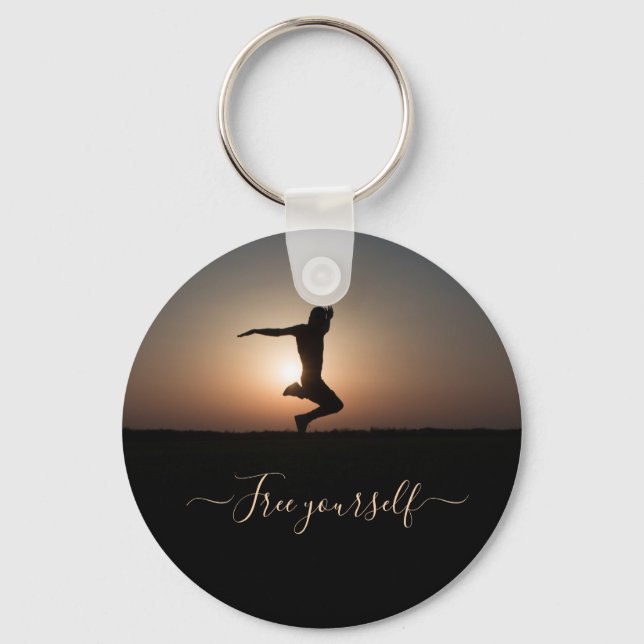 Jumpning under nyckelkedjan för skymningstimme nyckelring (Framsida)