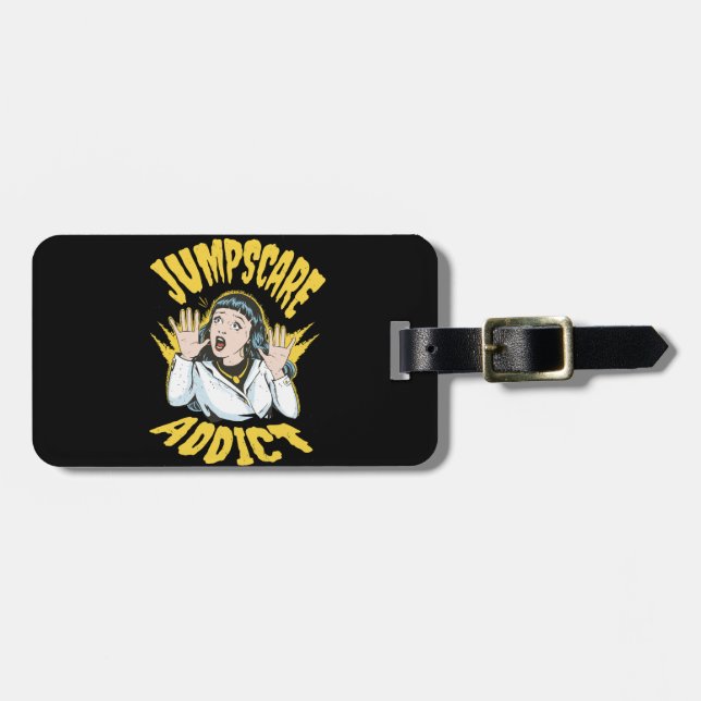  Jumpscare Addict  Bagagebricka (Horisontell Framsida)