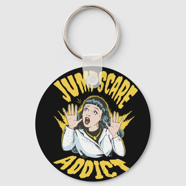  Jumpscare Addict  Nyckelring (Framsida)