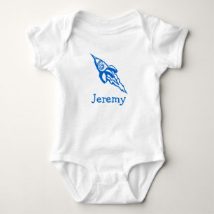 Jumpsuit för babypojke Personlig rymdraket T-shirt