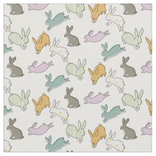 Jumpy Bunnies Tyg