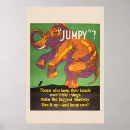Jumpy Keep Cool! - 1920s Mather Business Poster