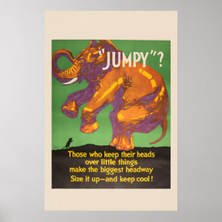 Jumpy Keep Cool! - 1920s Mather Business Poster