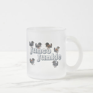 Junco Junkie Frostad Glasmugg