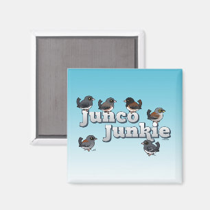 Junco Junkie Magnet