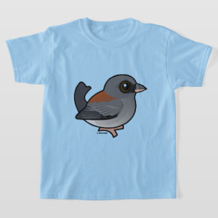 Junco med mörk (röd understödd) t shirt
