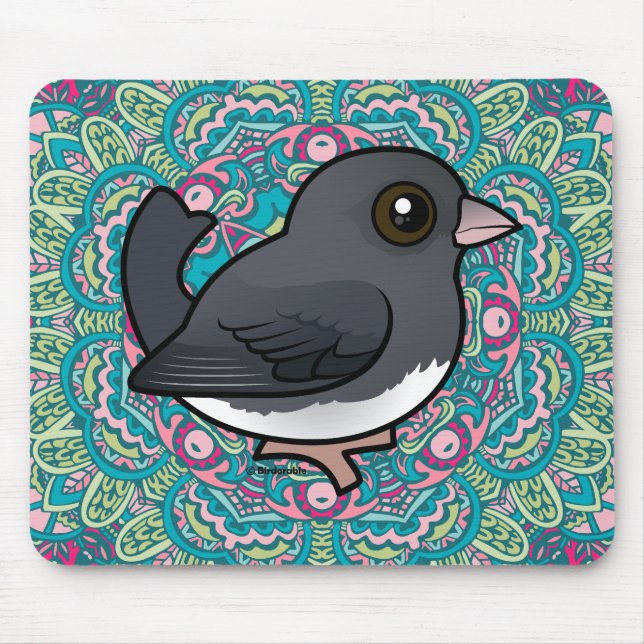 Junco med mörk (skiffer-färgad) musmatta (Framsidan)