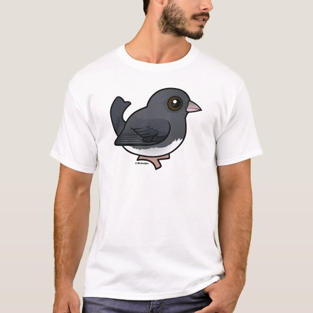 Junco med mörk (skiffer-färgad) t shirt (Framsida)