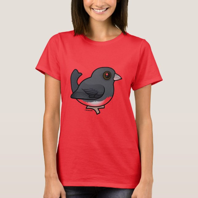 Junco med mörk (skiffer-färgad) t shirt (Framsida)