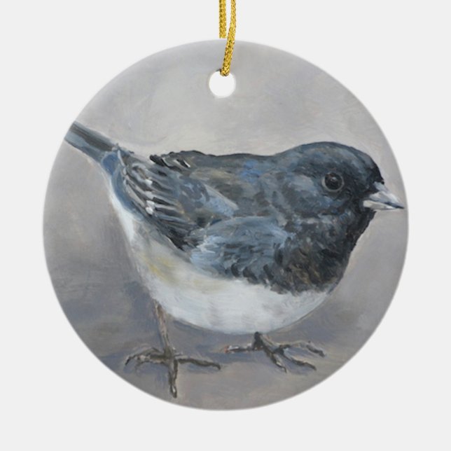 Junco Snowbird Bird Art Ornament (Framsidan)