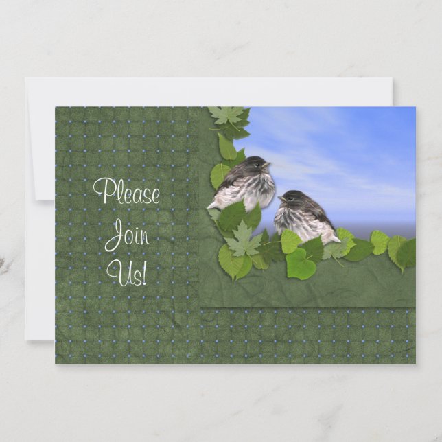 Junco Wedding-inbjudan Inbjudningar (Framsida)