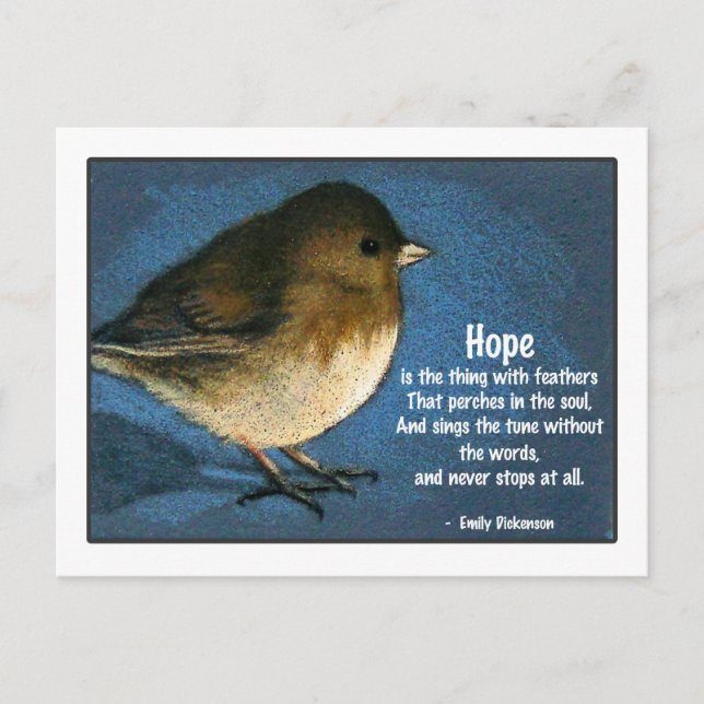 JUNCOfågel MED DEVISA Vykort (Framsida)