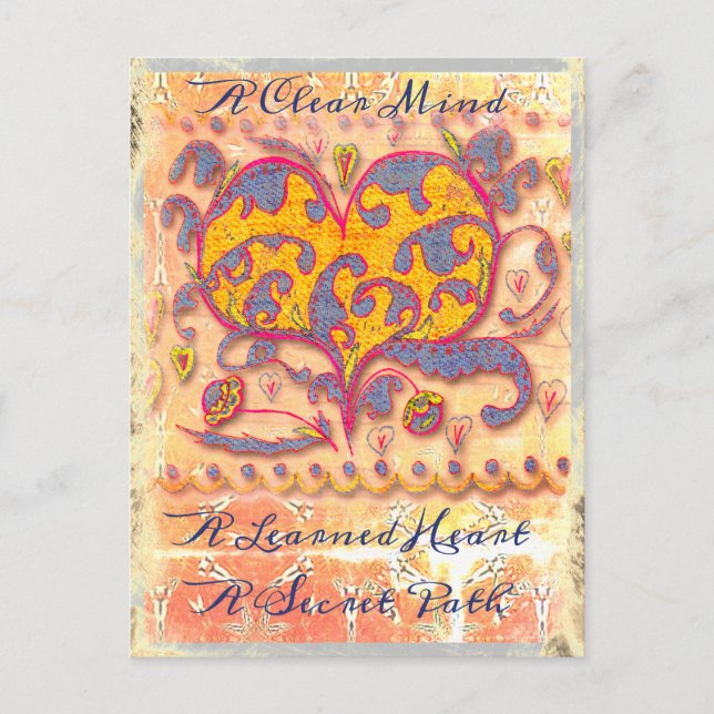 Junction Card 17: Clear Mind, Learning Heart Vykort (Framsida)