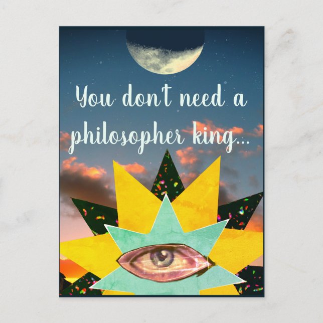 Junction Card nr 34: Du behöver inte Kung Vykort (Framsida)