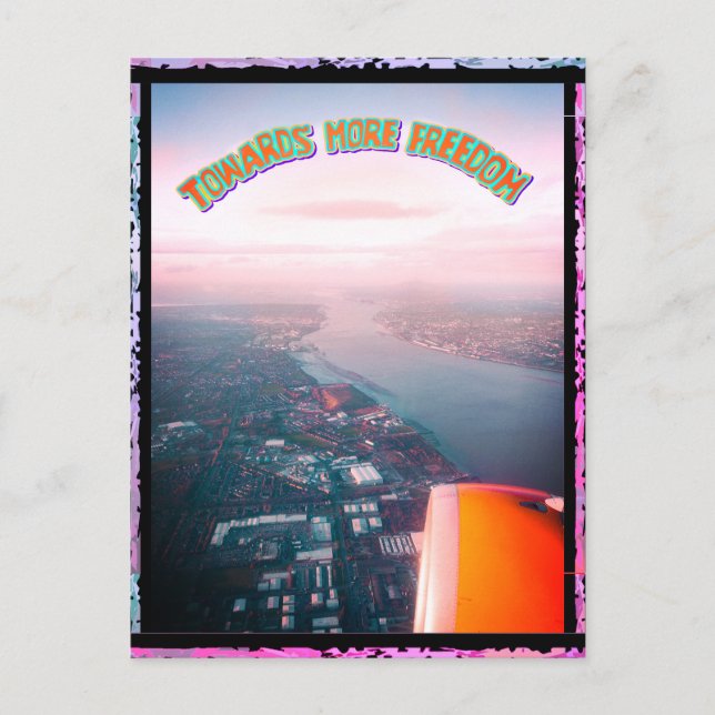 Junction Card nr 36: Flygande mot frihet Vykort (Framsida)