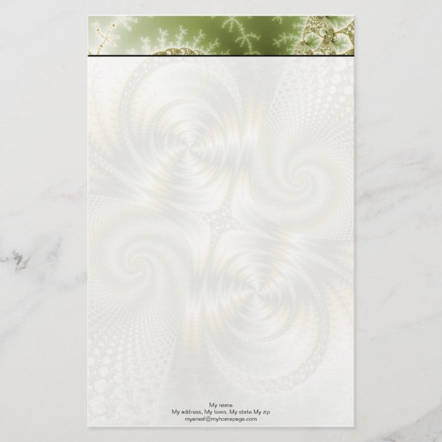 Junction - Mandelbrot Art Brevpapper (Framsida)