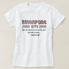 June 12:e 2018 USA:s Singaporemöte i Nordkorea T Shirt
