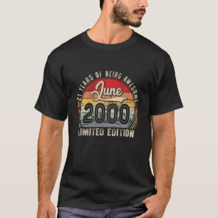 June 2000 Begränsad Edition Outfit Retro 21st Bday T Shirt