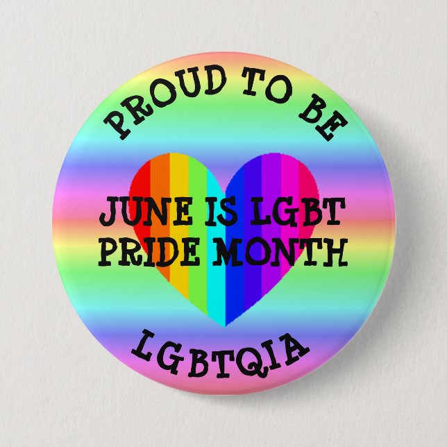 June är HGBT-Pridet Månad-knapp Knapp (Framsida)