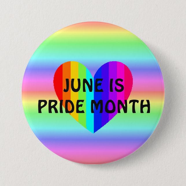June är HGBT-Pridet Månad-knapp Knapp (Framsida)