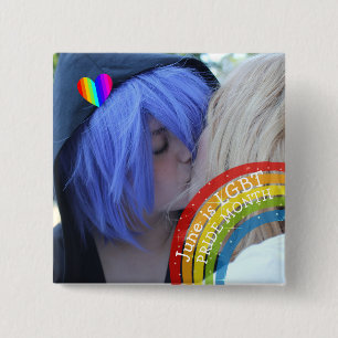 June är LGBT Pride Month Photo Knapp