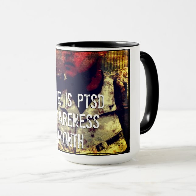 June är PTSD Awareness Month Beverage Mugg (Framsida höger)