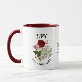 JUNE Birth Month Flower Custom Name Christian Mugg
