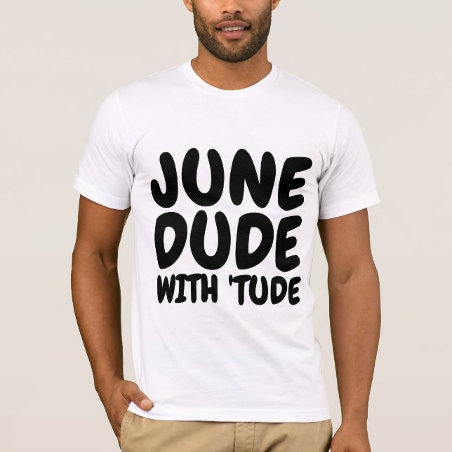 JUNE Birthday Manar-shirts T Shirt (Framsida)