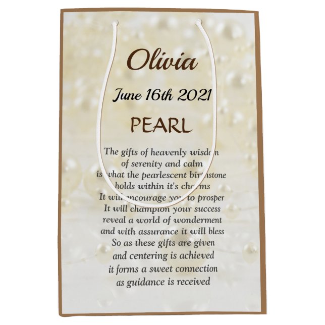 June Birthstone Pearl-design (Framsidan)