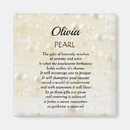 June Birthstone Pearl-design Magnet