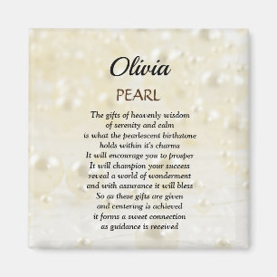 June Birthstone Pearl-design Magnet