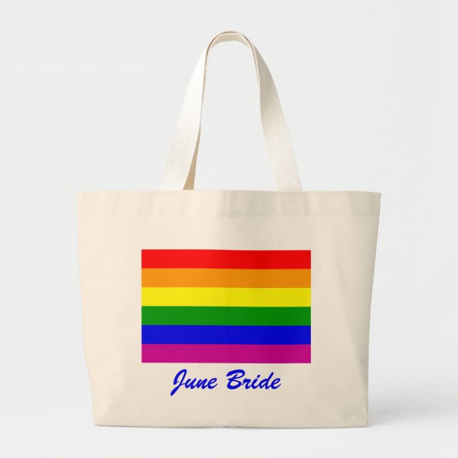 June Bride/Gay pride Jumbo Tygkasse (Framsidan)