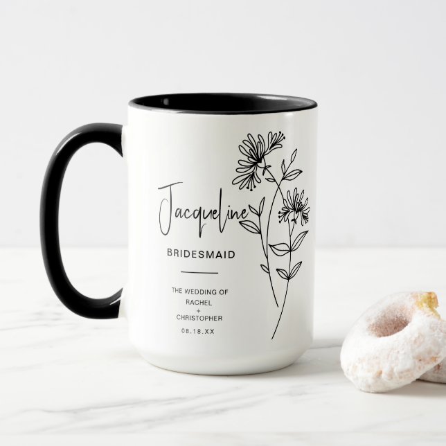June Bridesmaid | Honeysuckle Birth Flower Mugg (Med munk)
