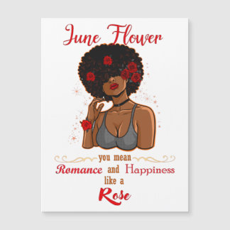 June Flower Ro Black Birthday Queen Melanin Wome
