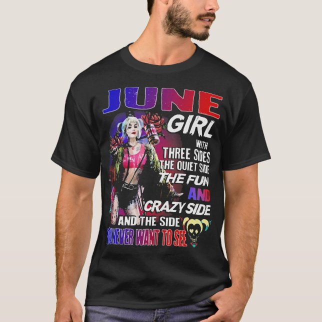 June Girl Crazy Side T Shirt (Framsida)