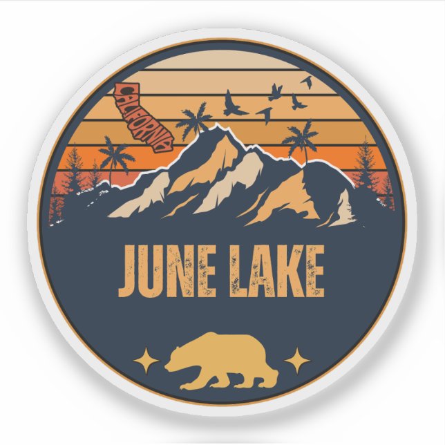 June Lake, Kalifornien Klistermärken (Framsida)