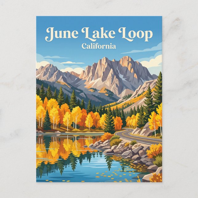 June Lake Loop USA Vykort (Framsida)
