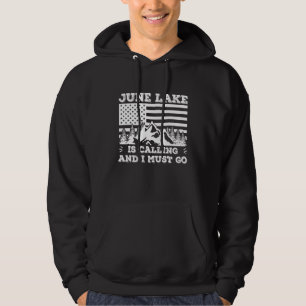 June Lake ropar och jag måste åka vinterlov Hoodie