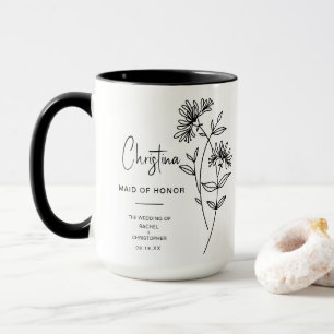 June Maid of honor Honeysuckle Birth Flower Mugg