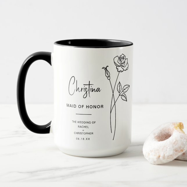 June Maid of honor | Ro fågelblomma Mugg (Med munk)