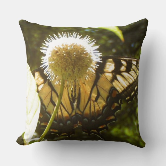 June Monarch Flower Pillow Kudde (Framsida)